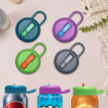 4-Pack Reusable Silicone Soda Can Lids with Straws | BPA-Free, Leak-Proof Can Covers for Coke, Beer, Energy Drinks | Fits Standard 12oz Cans (Camping