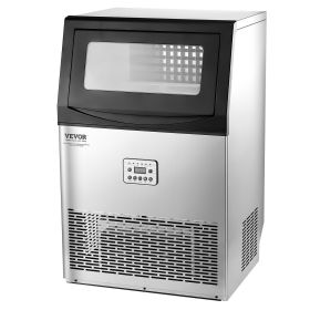 Commercial Ice Maker Freestanding Cabinet Machine 90lbs/24H 50 Ice Cubes