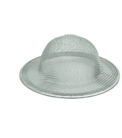 Mainstays Large Universal Mesh Drain Strainer 4-3/8" Stainless Steel Silver