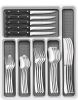 49-Piece Silverware Set with Organizer, Heavy Duty Stainless Steel Flatware for 8,