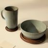 Hand-Glazed Terracotta Breakfast Set - Mug and Bowl with Lid – Rustic & Stylish Dining