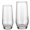 Drinking Glasses Set, 16-Piece Crystal Glass Cups, Elegant Mixed Glassware Set, with 8 Pcs 18.26 Oz Highball and 8 Pcs 11.5 Oz Cocktail Drinkware for