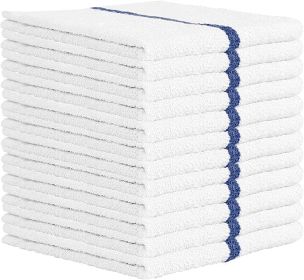 Nabob Wipers Kitchen Bar Mop Terry Towels 12 Pack - 100% Cotton - Size 14x17 - Perfect for Your Home, Kitchen, Bathroom, Bars, Restaurants & Auto - Su