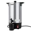 Commercial Coffee Urn, 60 Cup 9 L Hot Beverage Dispenser with Dripless Faucet, Quick-Brewing Stainless Steel Large Commercial Coffee Maker, for Cateri