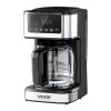 VEVOR Programmable Coffee Maker, 12 Cup Programmable Drip Coffee Makers with Touch Screen, 4-Hour Keep Warm Coffee Makers Drips, 2 Brew Strengths Drip