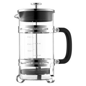 VEVOR French Press Coffee Maker, 34 Ounce 1 Liter Borosilicate Glass Coffee Press Tea Maker with Stainless Steel Filter, Large Glass French Presses Co
