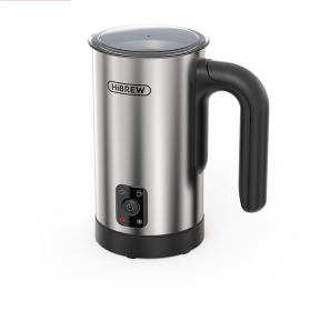 500WAutomatic milk heater cold / hot milk foam foam 300ml LED Touch cappuccino protein powder mixer cold foam 360°, rotating base can adjust the tempe