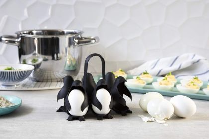 Penguin Egg Cooker Household Egg Mold Holder Creative Egg Storage Box Cute Rack Holder Kitchen Gadgets