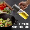Oil Sprayer Kitchen Gadget for Cooking High Borosilicate Glass Oil Sprayer Mister, 250ml Olive Oil Spray Bottle for AirFryer, Salad, BBQ, Kitchen Baki