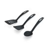 Set of 3 Nylon Tools, Slotted Turner, Short Turner, Basting Spoon