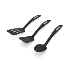 Set of 3 Nylon Tools, Slotted Turner, Short Turner, Basting Spoon
