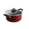 5 Qt Aluminum Nonstick Covered Dutch Oven – Metallic Red