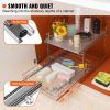 VEVOR 2 Tier 17"W x 21"D Pull Out Cabinet Organizer, Heavy Duty Slide Out Pantry Shelves, Chrome-Plated Steel Roll Out Drawers, Sliding Drawer Storage