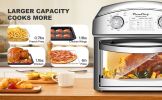 12.5 Quart 7-in-1 Convection Toaster Oven, 1500W, Stainless Steel, with 5 Pre-Set Menus – Roast, Bake, Grill, Broil, Toast, Dehydrate & Defrost, Silve
