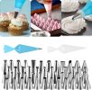 Cake Decorating Supplies Kit, 206 PCS Baking Set for Beginners With Cake Turntable Stand Rotating Turntable,Russian Piping Tips Set, Cake Baking Suppl