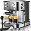 W1002P292428 1350W Semi-automatic Coffee Machine 20Bar Professional Concentrated Coffee Maker Compatible with ESE POD 1.5L Water Tank, Capsule Filter