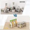 8 Pack Food Storage Organizer Bins Clear Plastic Bins for Pantry Kitchen