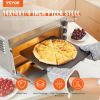 VEVOR Pizza Steel, 14" x 14" x 1/4" Pizza Steel Plate for Oven, Pre-Seasoned Carbon Steel Pizza Baking Stone with 20X Higher Conductivity, Heavy Duty
