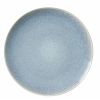 Blue Round Stoneware 16-Piece Dinnerware Set
