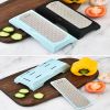 Diamond Double-sided Sharpening Stone 400#/1000# with Coarse And Fine Grit And Non-slip Base - Suitable for Kitchen Knives, Chisels, Axes