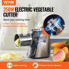 VEVOR Electric Cheese Grater Salad Maker, 250W Salad Shooter, Electric Vegetable Slicer Shredder Chopper for Fruits with 5 Attachments, Stainless Stee