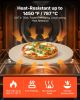 VEVOR Pizza Stone, 16 in Round Pizza Stone, 0.67" Thick Extra Large Baking-Stone with Rack Stand, 1450°F Heat-Resistant Cooking Stones, for Kitchen Ov