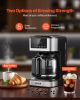 VEVOR Programmable Coffee Maker, 12 Cup Programmable Drip Coffee Makers with Touch Screen, 4-Hour Keep Warm Coffee Makers Drips, 2 Brew Strengths Drip