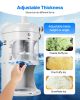 Commercial Fluffy Shaved Ice Machine 220LBS/H Electric Ice Crusher White