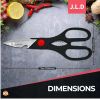 Heavy Duty Multi-Purpose Kitchen Scissors, Food Scissors, Sharp Scissors with Nutcrackers, Bottle Opener, Can Opener, Vegetable Cutting Scissors, Chop