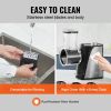 VEVOR Electric Cheese Grater Salad Maker, 250W Salad Shooter, Electric Vegetable Slicer Shredder Chopper for Fruits with 5 Attachments, Stainless Stee