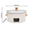 6-Quart Slow Cooker, Locking Lid, Digital, Brilliant Blooms, Model PW8400778514-7