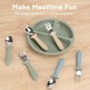 Toddler Utensils 6 Pack kids Silverware Set