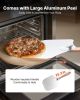 VEVOR Pizza Stone, 15 in Round Pizza Stone, 0.67 in Large Cordierite Baking-Stone with Metal Peel, Scrape, 1450°F Heat-Resistant Cooking Stones, for K