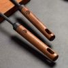 WANGYUANJI Iron Spoon Soup and Cooking Spatula Set,Chinese Traditional Wok Spatula and Spoon with Long Wooden Handle, Ban Sale on Amazon