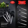Cooking Utensil Set Premium 5 Piece Kitchen Utensil Set - Stainless Steel Handle and Nylon Faucet, Non-Stick, Heat Resistant, For Home, Kitchen Gift