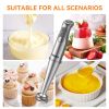1100W Immersion Hand Blender, Stainless Steel Stick Blender with 12-Speed & Turbo Mode, TENKER 5-in-1 Handheld Blender with 600ml Mixing Beaker with L