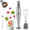 1100W Immersion Hand Blender, Stainless Steel Stick Blender with 12-Speed & Turbo Mode, TENKER 5-in-1 Handheld Blender with 600ml Mixing Beaker with L