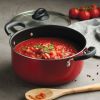 5 Qt Aluminum Nonstick Covered Dutch Oven – Metallic Red