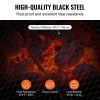 VEVOR X-Marks Fire Pit Grill Grate, Round Cooking Grate, Heavy Duty Steel Campfire BBQ Grill Grid with Handle and Support X Wire, Portable Camping Coo