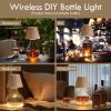 Wireless Bottle Lamp Shades for Table Lamps, 3 Level Brightness Bar Lights for Home Bar, Rechargeable Cordless Lamp for Bedroom Bar&Restaurant, Modern