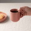 8.5 OZ Ceramic Peach Coffee Mug