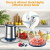 KOIOS Electric Food Chopper Processor Vegetables Meat Grinder Mixer 2L Glass Clear Bowl