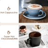 500WAutomatic milk heater cold / hot milk foam foam 300ml LED Touch cappuccino protein powder mixer cold foam 360°, rotating base can adjust the tempe