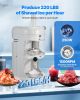 Commercial Fluffy Shaved Ice Machine 220LBS/H Electric Ice Crusher White