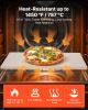 VEVOR Pizza Stone, 20 x 14 x 0.6 in Rectangular Cordierite Pizza Stone, 1450°F Heat-Resistant Cook Stone, Extra Large Baking-Stone with Metal Peel, Sc