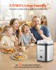 Ice Cream Maker, 2.11 Qt. Large Capacity, Electric Automatic Ice-Cream Machine, with Easy Operation & Cleaning, Stainless Steel Shell, for Homemade Fr