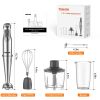 1100W Immersion Hand Blender, Stainless Steel Stick Blender with 12-Speed & Turbo Mode, TENKER 5-in-1 Handheld Blender with 600ml Mixing Beaker with L
