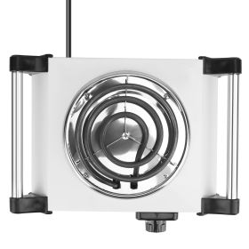 1000W Electric Single Burner Portable Stove Countertop RV Hotplate with 5 Temperature Adjustments Portable Handles (Option: Coil Heating)