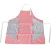 1pc Striped Linen Aprons, Adjustable Kitchen Cooking Apron, Cotton And Linen Machine Washable With 2 Pockets
