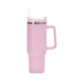 1200ml Stainless Steel Mug Coffee Cup Thermal Travel Car Auto Mugs Thermos 40 Oz Tumbler with Handle Straw Cup Drinkware New In (capacity: 1200ml, Color: V)
